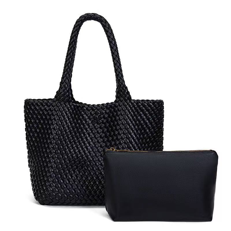 Women's Hand-woven Large Capacity Totes Mother Commuter Shoulder Bags