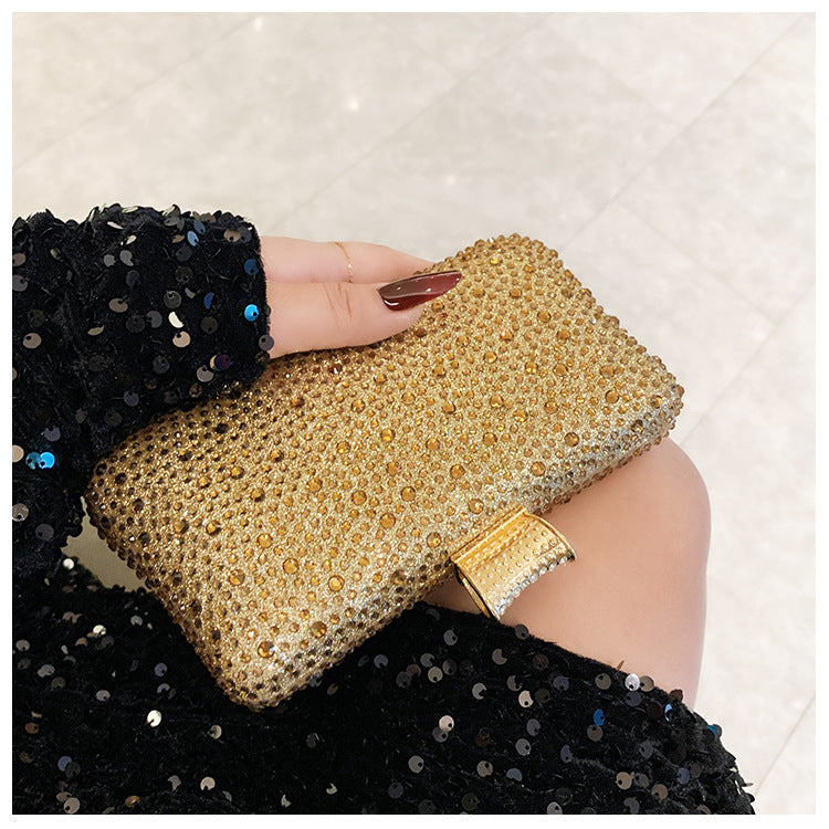 Women's Banquet Hot Drilling Luxury Rhinestone Clutch Dinner Bag