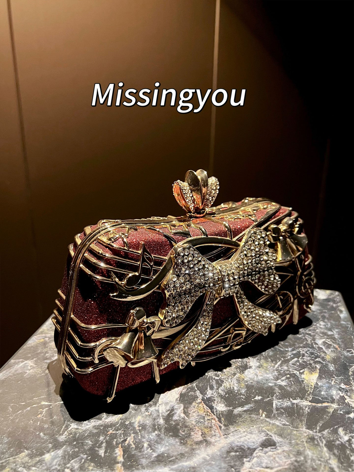 Fashion Banquet Dress Garment Delicate Diamond Clutch Versatile Dinner Bag