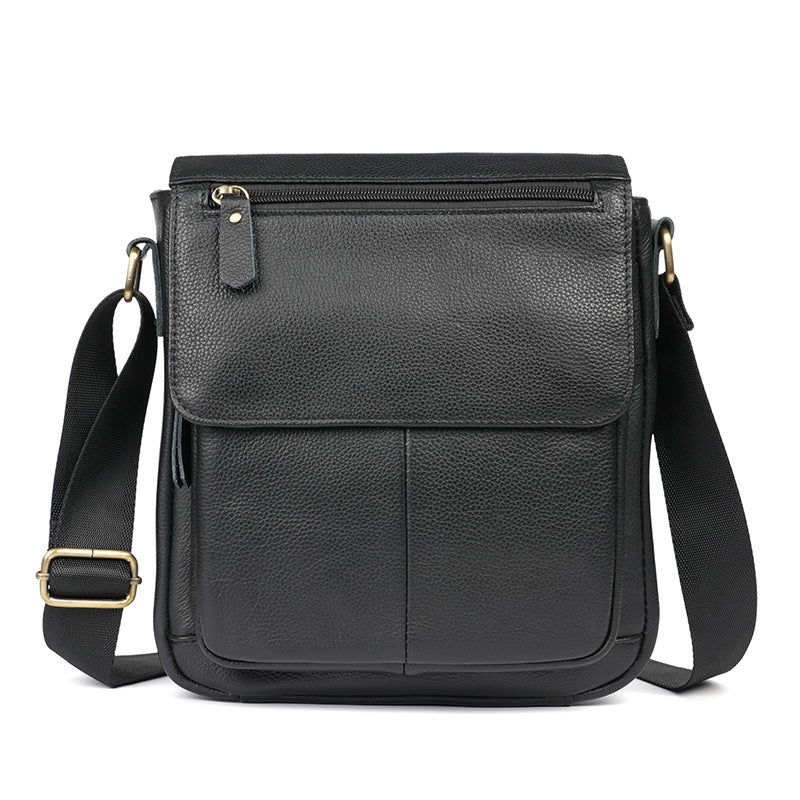 Men's Leather Portable Retro Textured Collection Men's Shoulder Bag