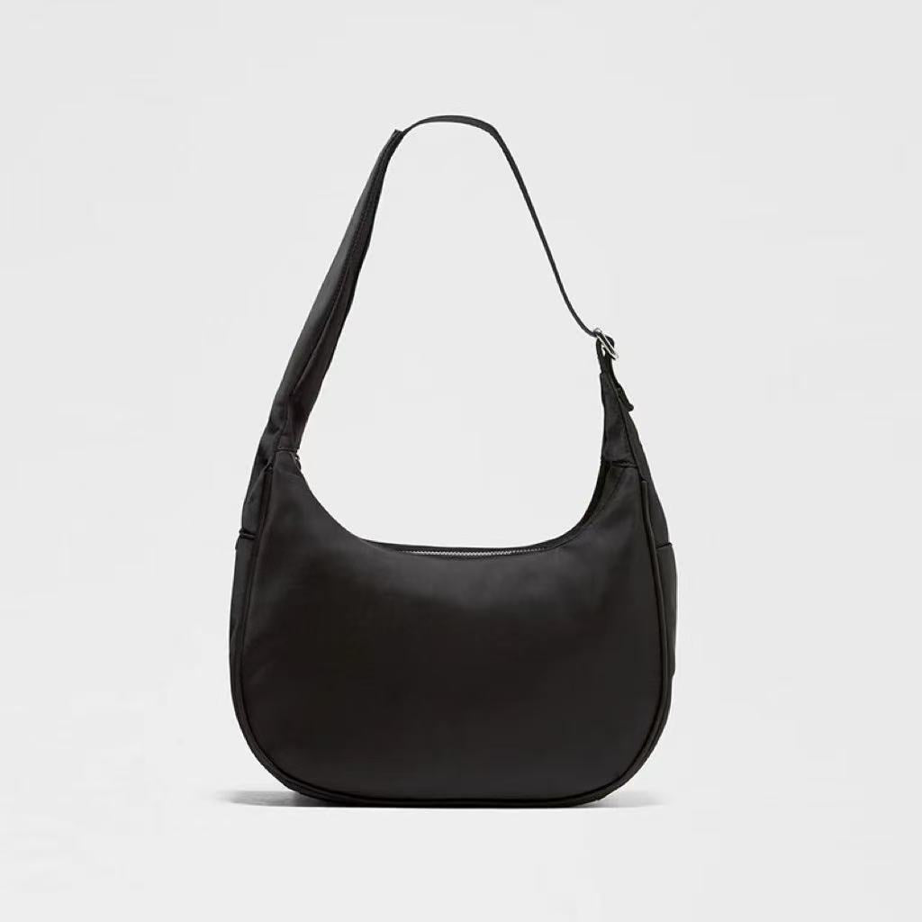 Graceful Trendy Underarm Croissant Nylon Material Women's Handbag