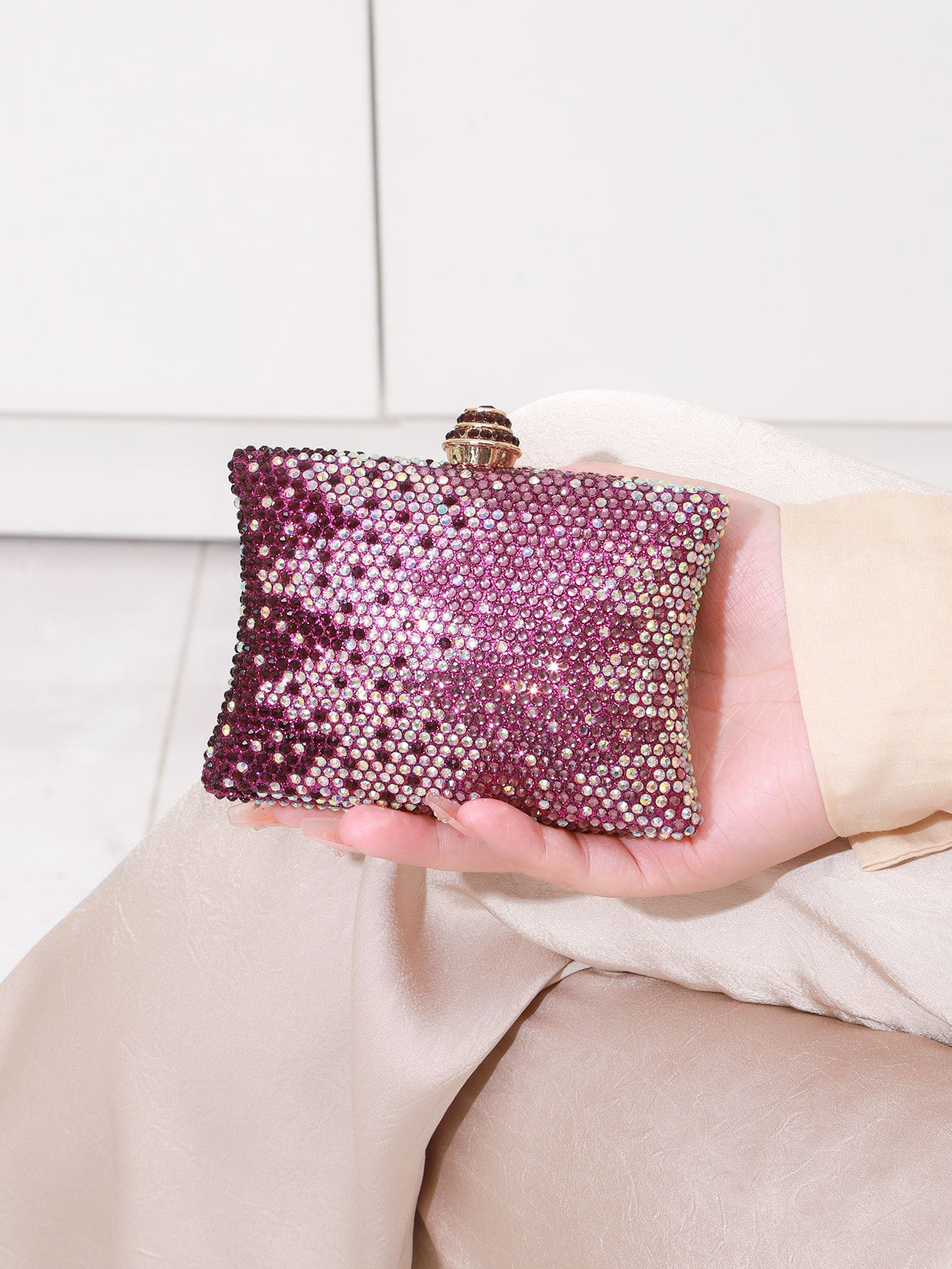 Dinner Rhinestone All Match Dress Diamond Women's Clutch
