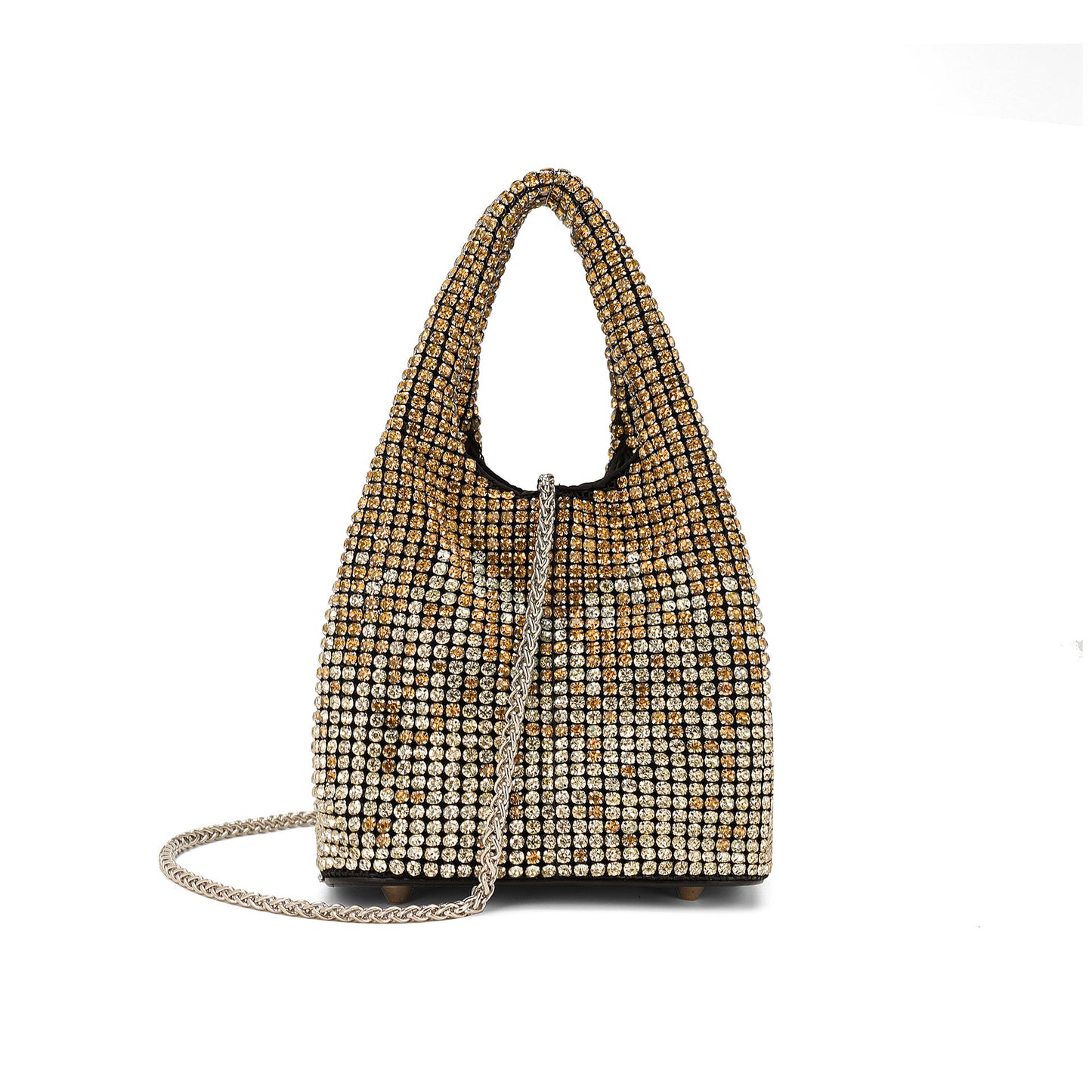 Women's Vest Diamond Summer Fashion Bucket-shaped Sier Lion Dinner Bag