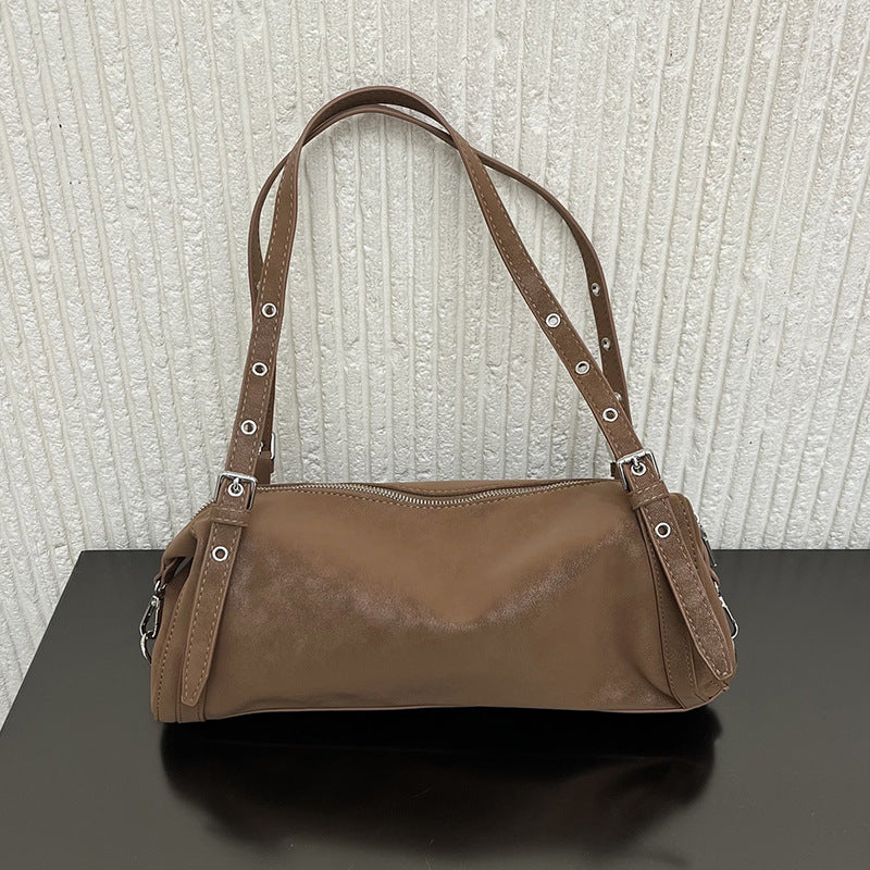 Women's Soft Leather Commuter Large Capacity Pillow Bags