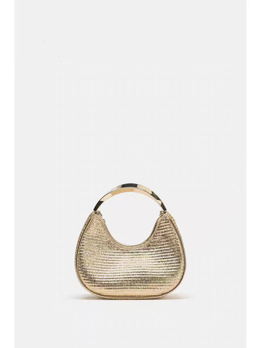 Women's High-grade Portable Banquet Metal Dumpling Design Light Women's Handbag