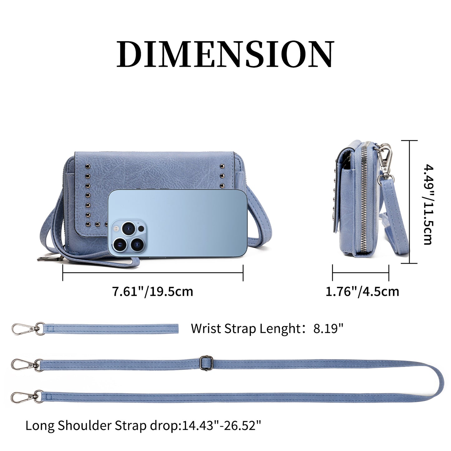 Women's Design Trendy Stylish Versatile Retro Clutch Phone Bags