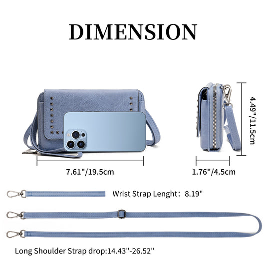 Women's Design Trendy Stylish Versatile Retro Clutch Phone Bags