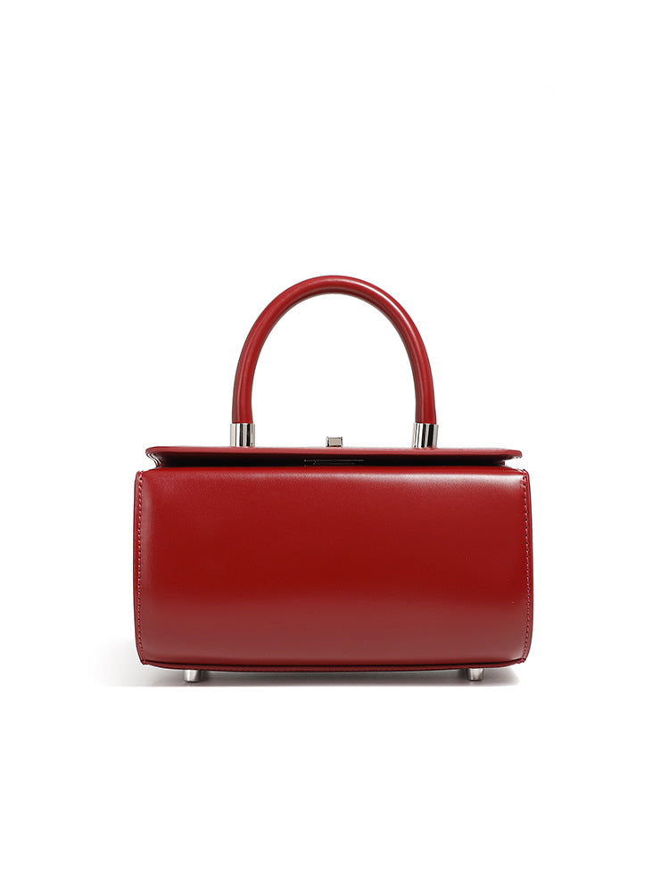 Women's Design Box Genuine Leather Portable Bags