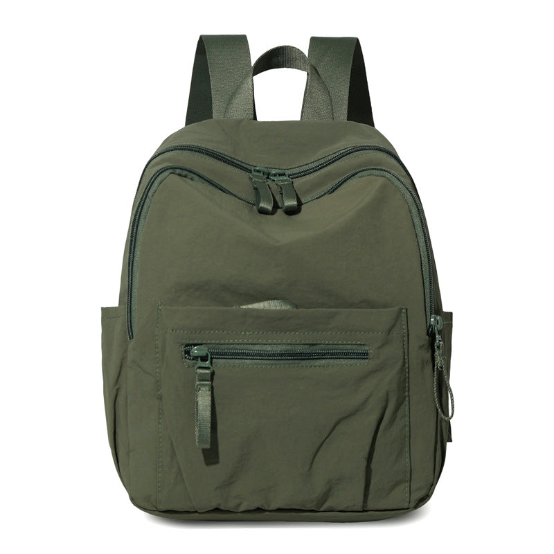 Women's Simple College Nylon Cloth Outing For Leisure Backpack