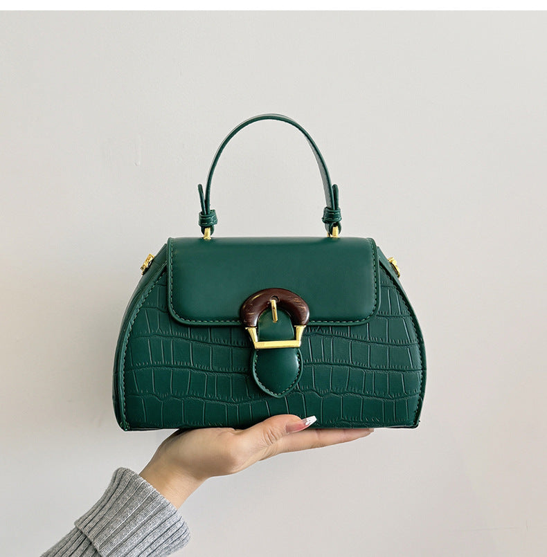 Women's French Minority Fashionable Oblique Portable Women's Handbag