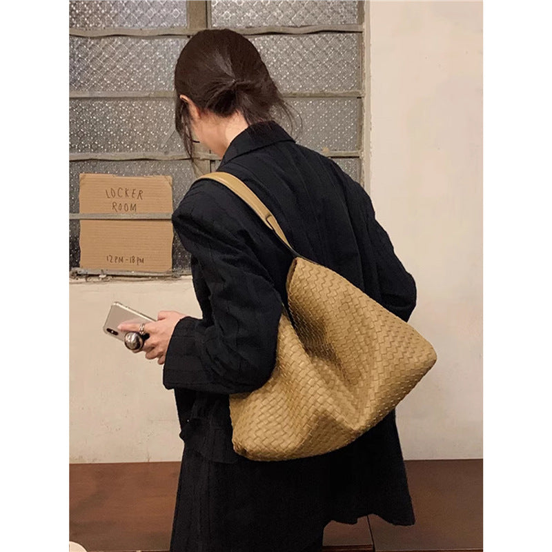 Women's Knitting Large Capacity Underarm Cross Body Women's Shoulder Bag