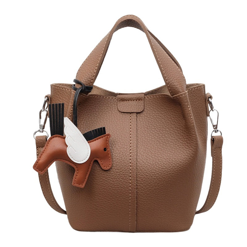 Women's French Minority Design Fashion Advanced Texture Bucket Bags