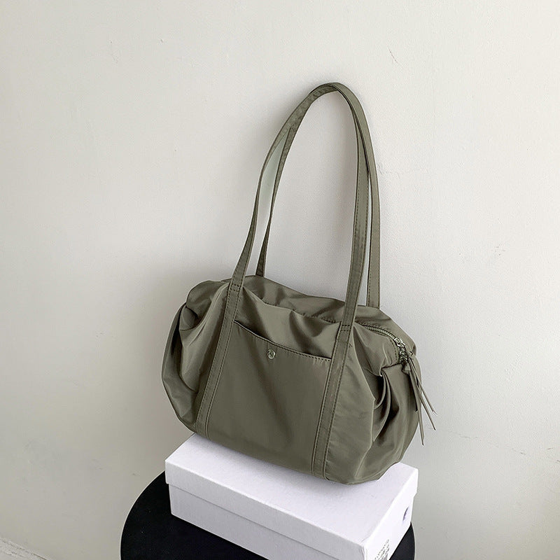 Korean Style Fashionable Simple Large Capacity Nylon One Women's Shoulder Bag