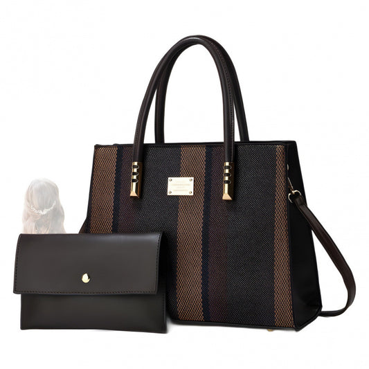 Trendy Fashion Combination Large Capacity Color-matching Women's Handbag