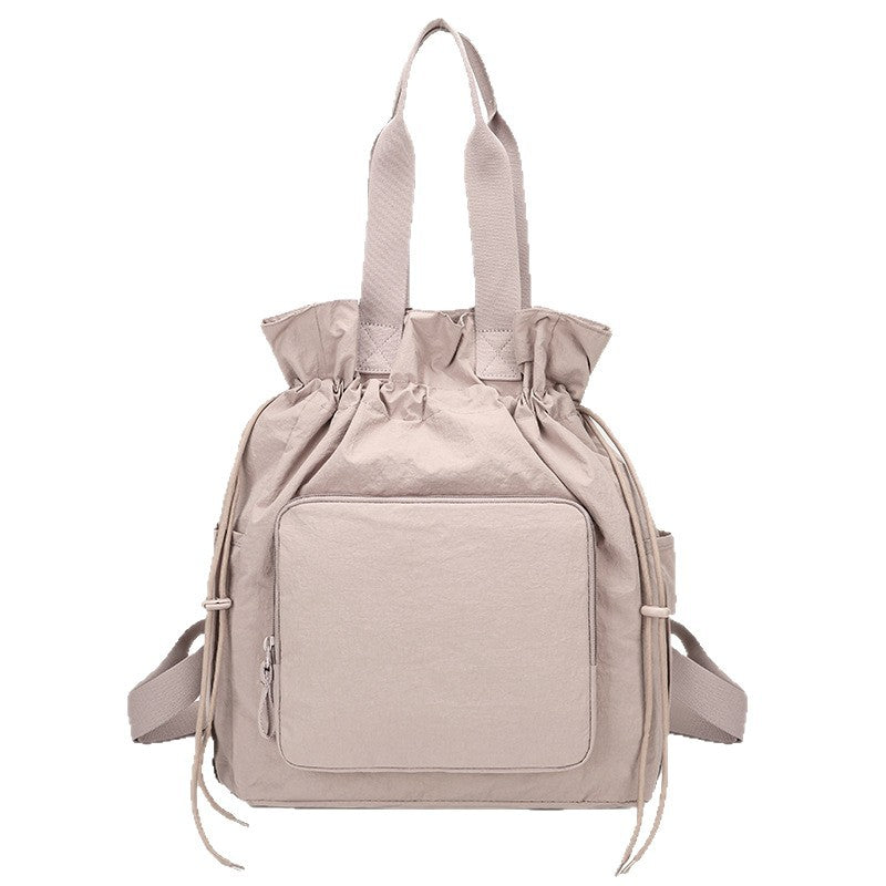 Elegant Multifunctional Large Capacity Drawstring Portable Women's Shoulder Bag