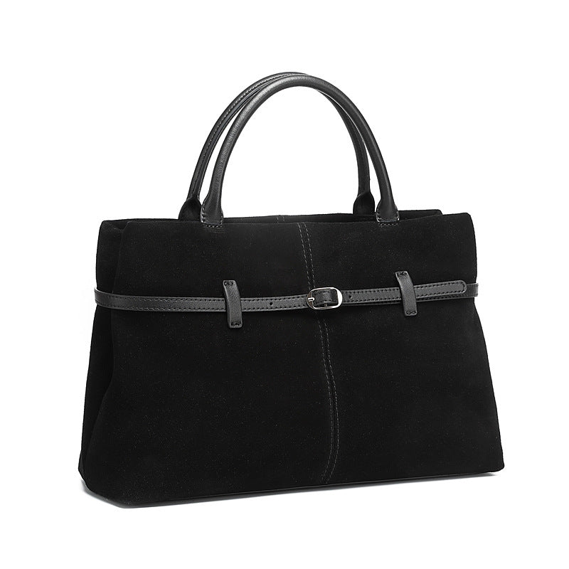 Women's Large Suede Matte Leather Capacity Loose Women's Messenger Bag