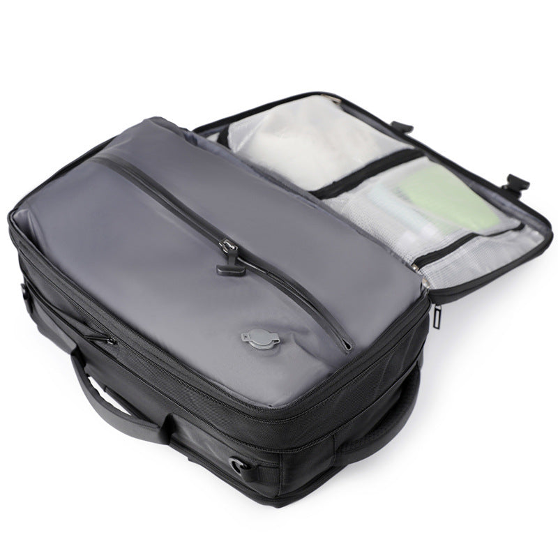 Men's Large Capacity Vacuum Packaging Notebook Simple Expansion Backpacks