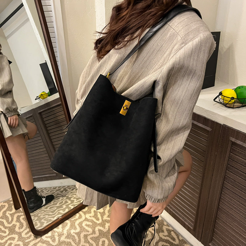 Women's Vintage Suede Large Capacity Totes Bags