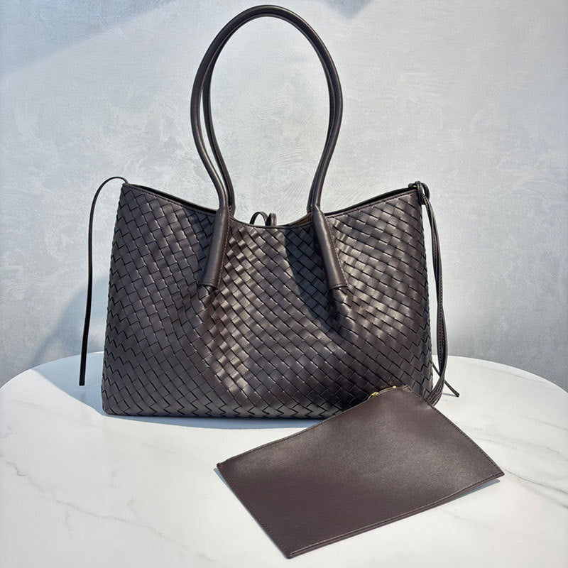 Women's Hand-woven Genuine Leather French Portable High-grade Bags