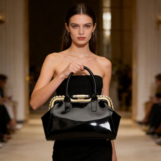 Beautiful Dinner Advanced Texture Patent Leather Women's Handbag