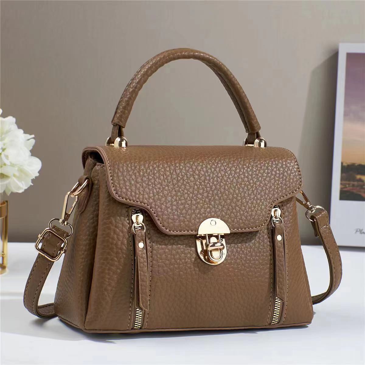 Women's Macaron Fashion Twist Flap Pouch Women's Messenger Bag
