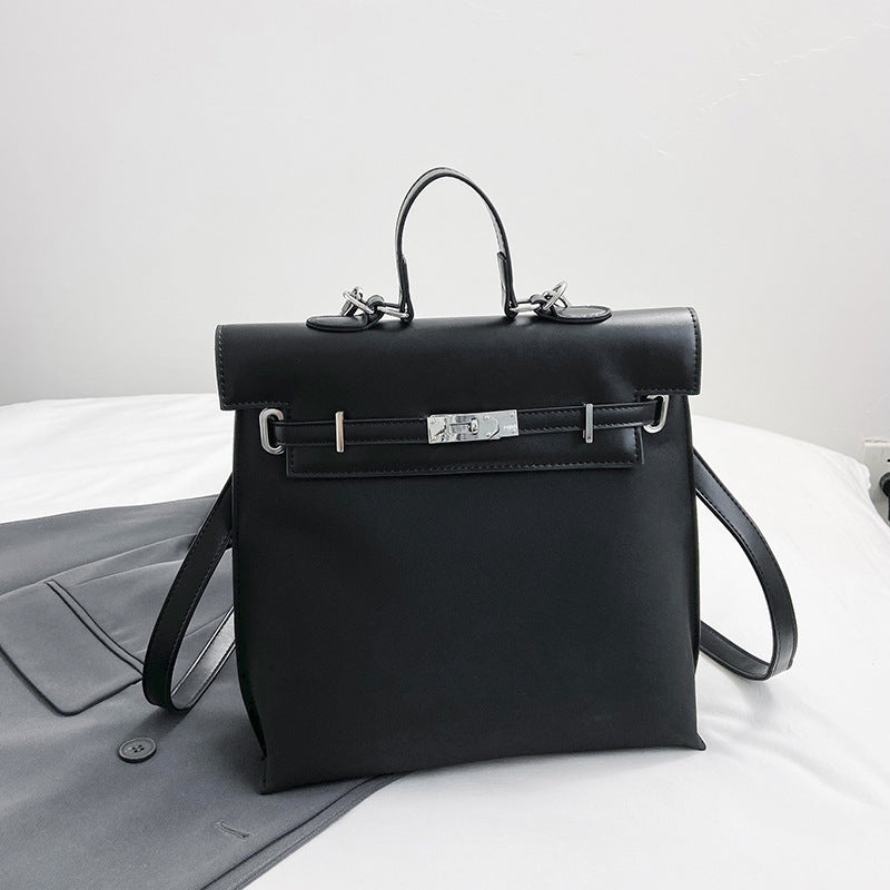 Women's Frosted Leather Portable Commuter Large Capacity Women's Messenger Bag
