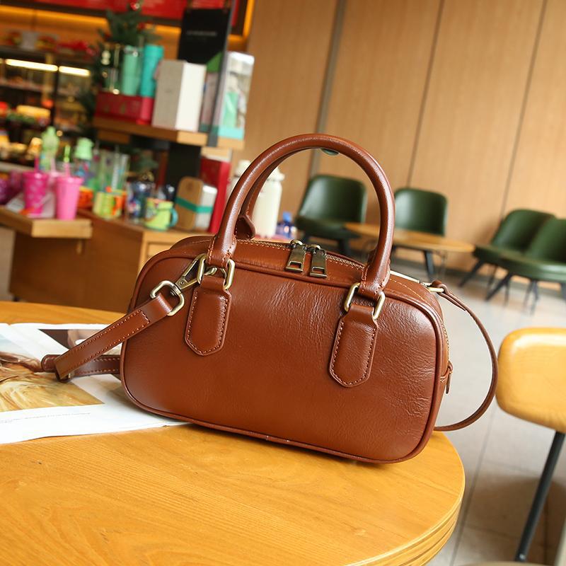 Women's First Layer Cowhide Female Temperament Genuine Leather Versatile Women's Shoulder Bag