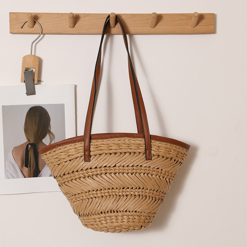 Hollow Out Vegetable Basket Twill Woven Vacation Bags