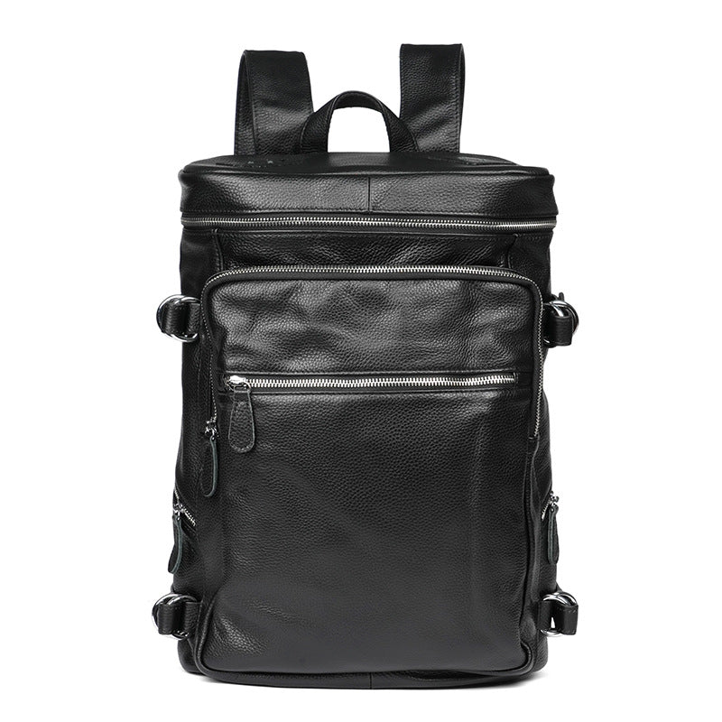 Top Layer Cowhide Large Capacity Retro Leather Leisure Backpack
