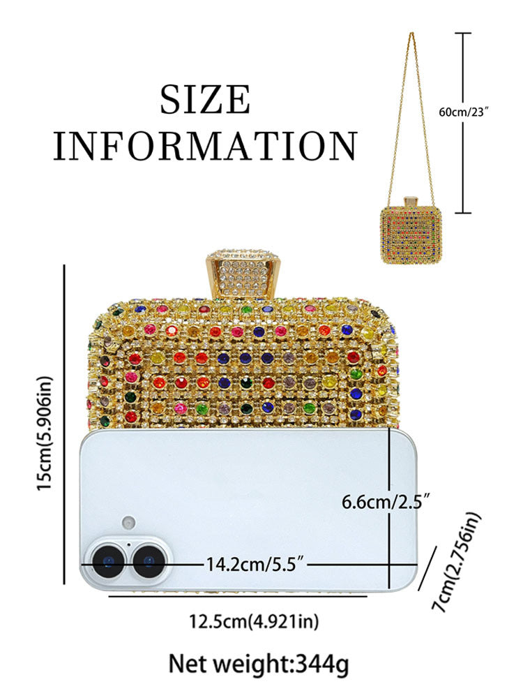 Women's Light Luxury Diamond Clutch Party Shiny Bags