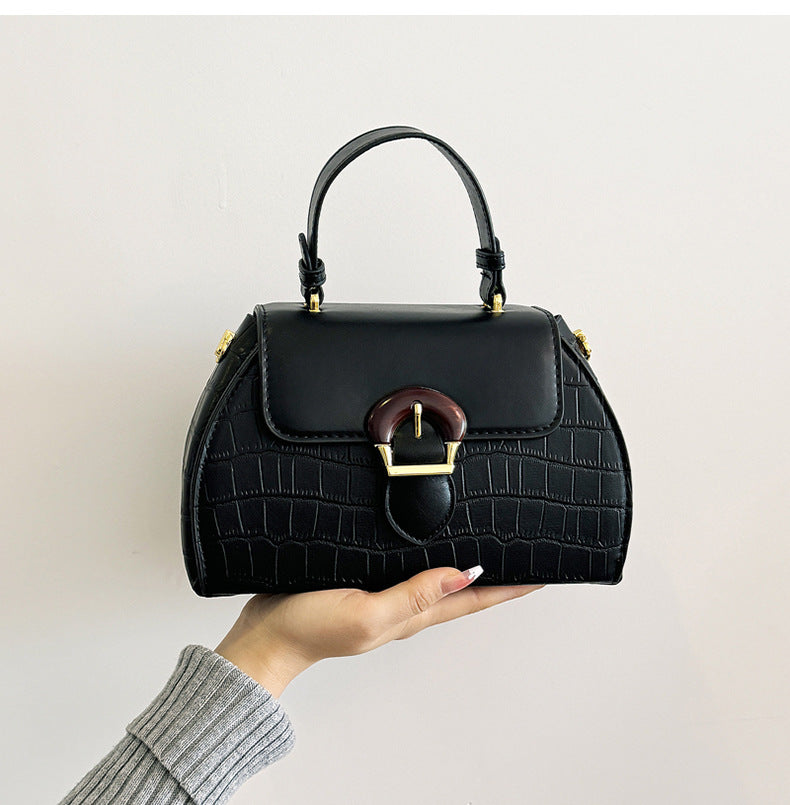 Women's French Minority Fashionable Oblique Portable Women's Handbag