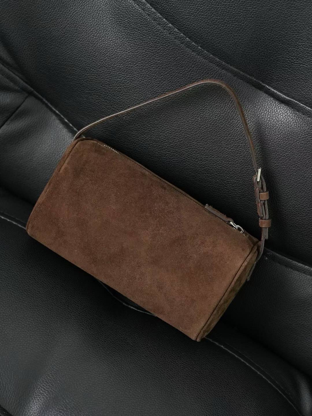 Women's First Layer Cowhide Pencil Message Simple Women's Leather Bag