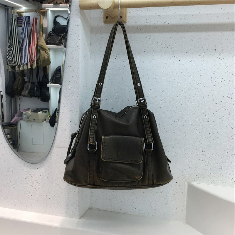 Cabinet Soft Leather Simple Large Capacity Women's Handbag