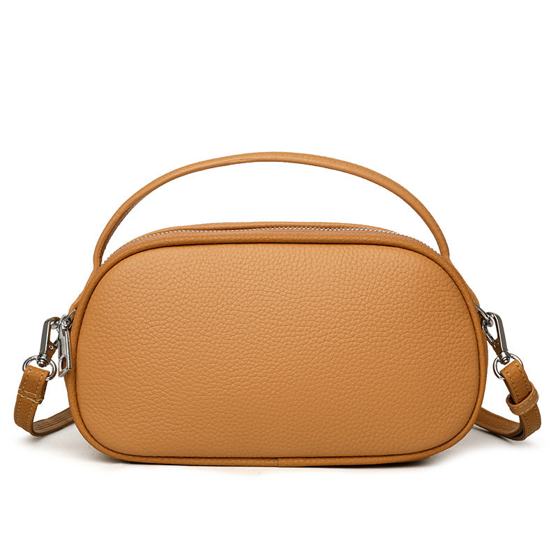 Women's Korean Style First Layer Cowhide Pouch Fashion Bags