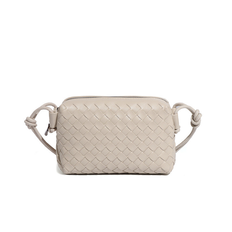 Women's Solid Color Woven One Fashion Fashionable Large Bags
