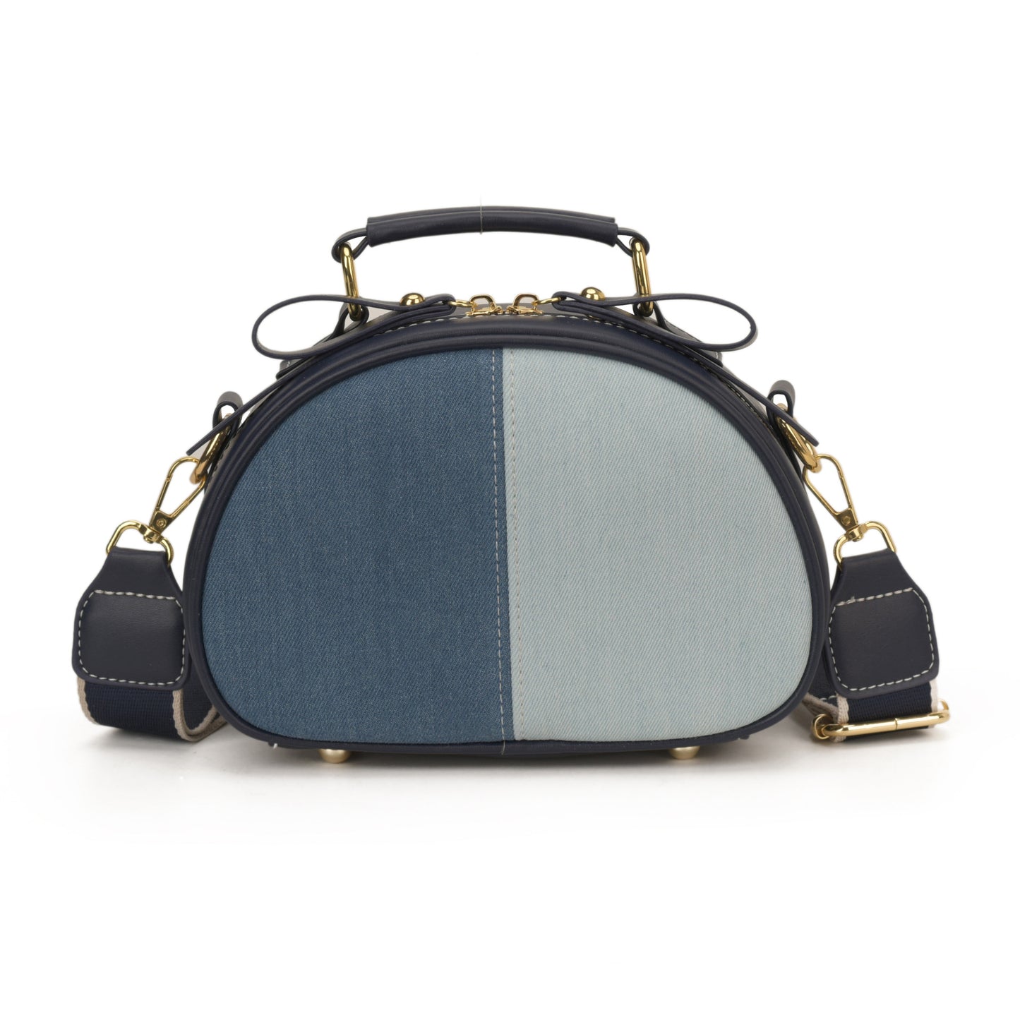 Women's Denim Design Stitching Large Capacity Commuter Women's Shoulder Bag