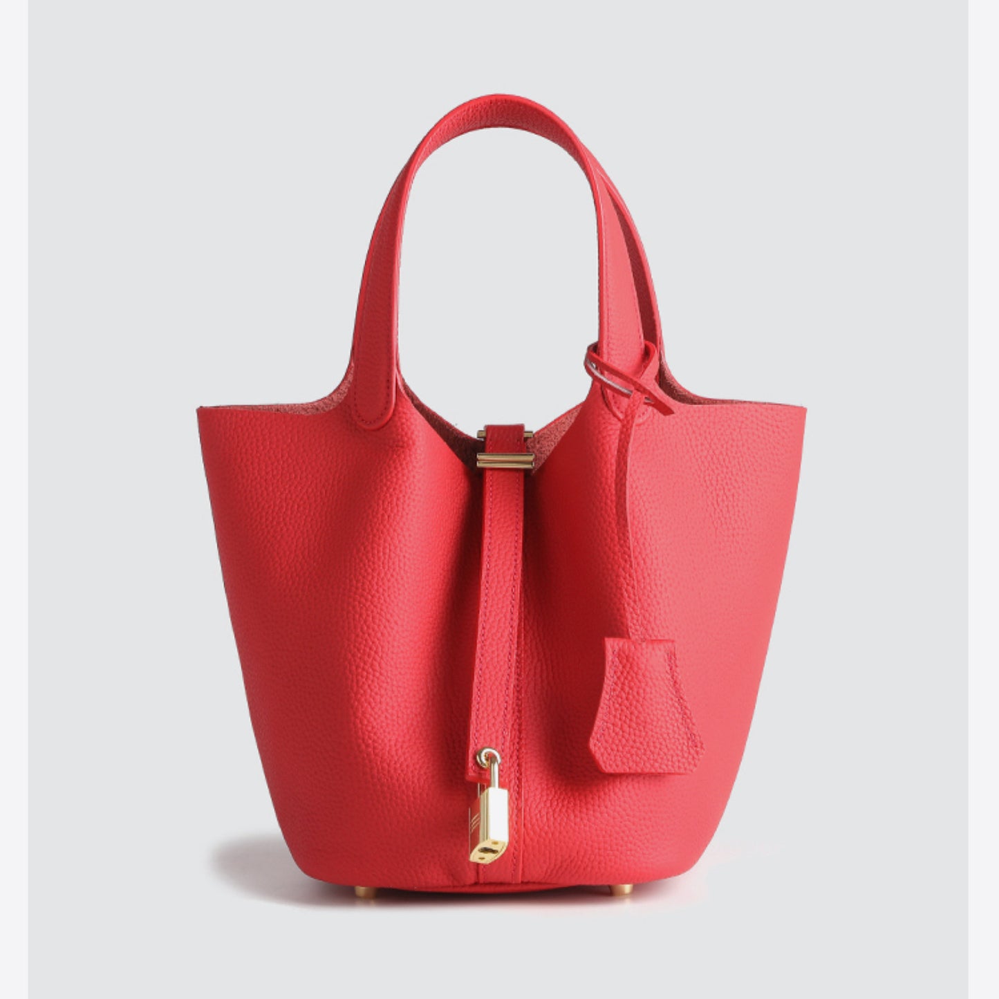 Women's Version First Layer Cowhide Vegetable Basket Lychee Bags