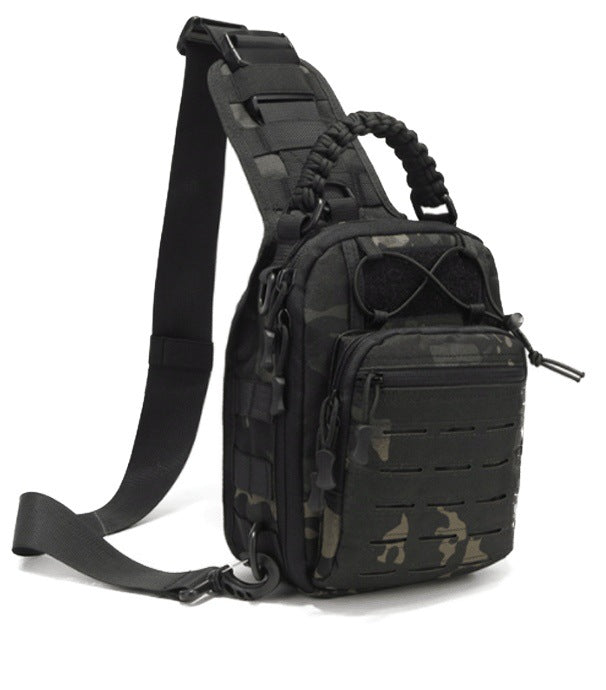 Quality Laser Punching Camouflage Combat Little Men's Chest Bag