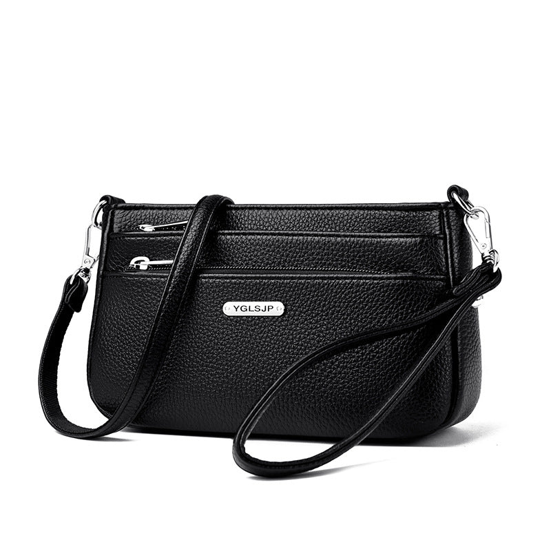 Women's Portable Urban Simple Lychee Pattern Bags