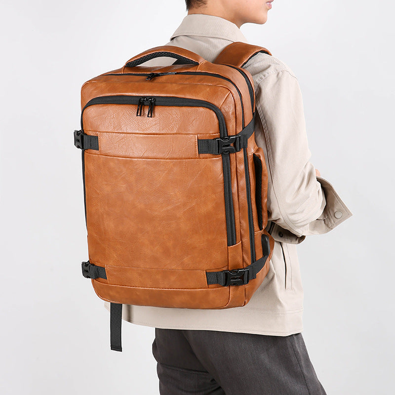 Men's Double Back Large Capacity Simple Commute Backpacks