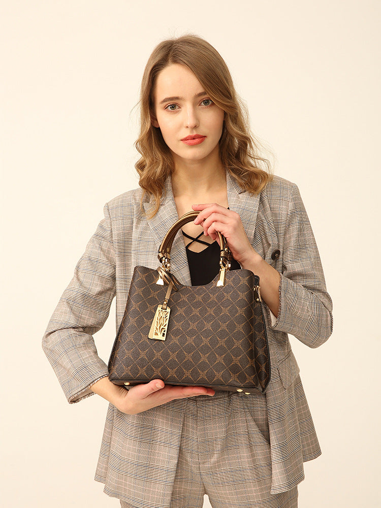 Women's Elegant Commuter Soft Leather Embossed Women's Handbag