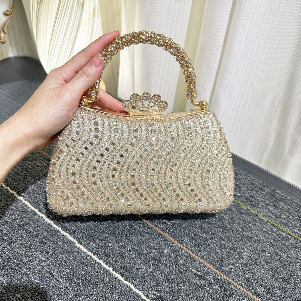 Women's Fashion Personalized Rhinestone Banquet Dress Refined Dinner Bag