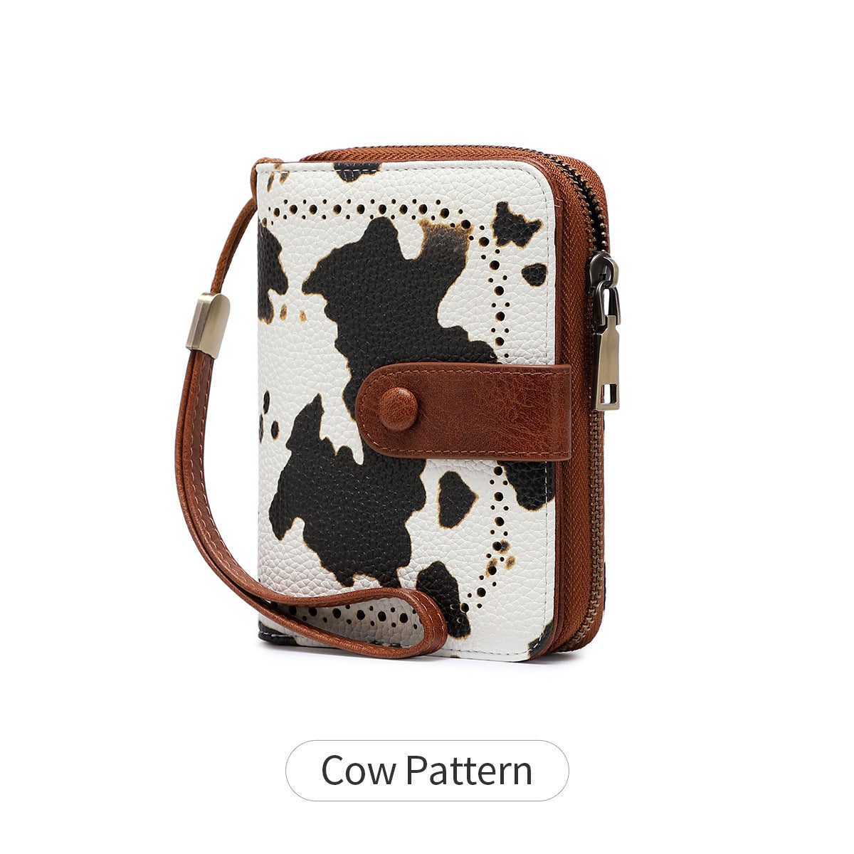Women's Swiping Oil Wax Leather Retro Expanding Ladies Wallet