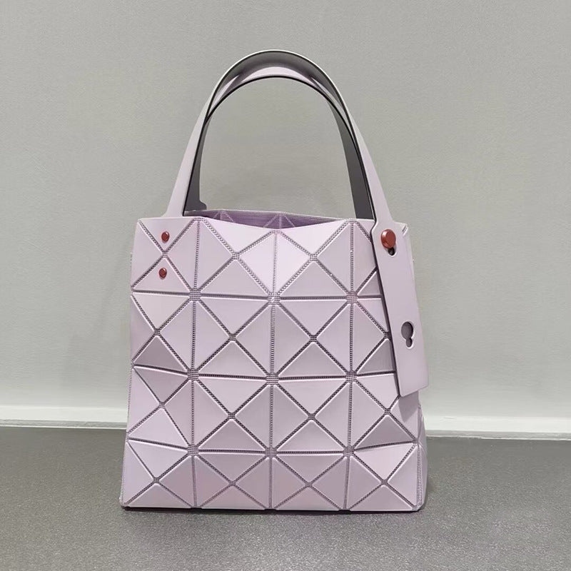 Women's Diamond Fashion Geometric Box Portable Tote Bags