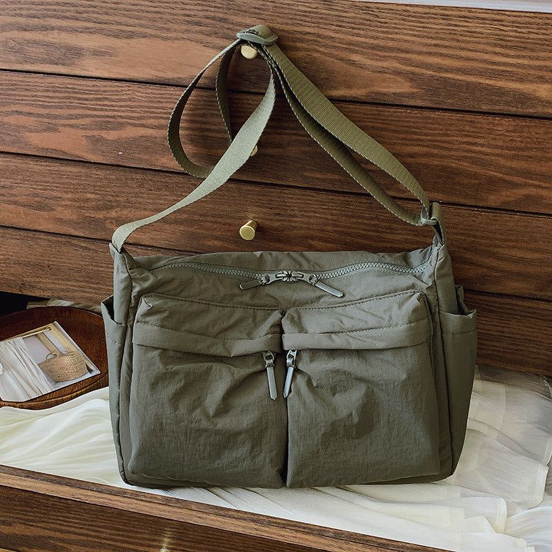 Women's & Men's Simple Trendy Cloth Large Capacity Women's Messenger Bag