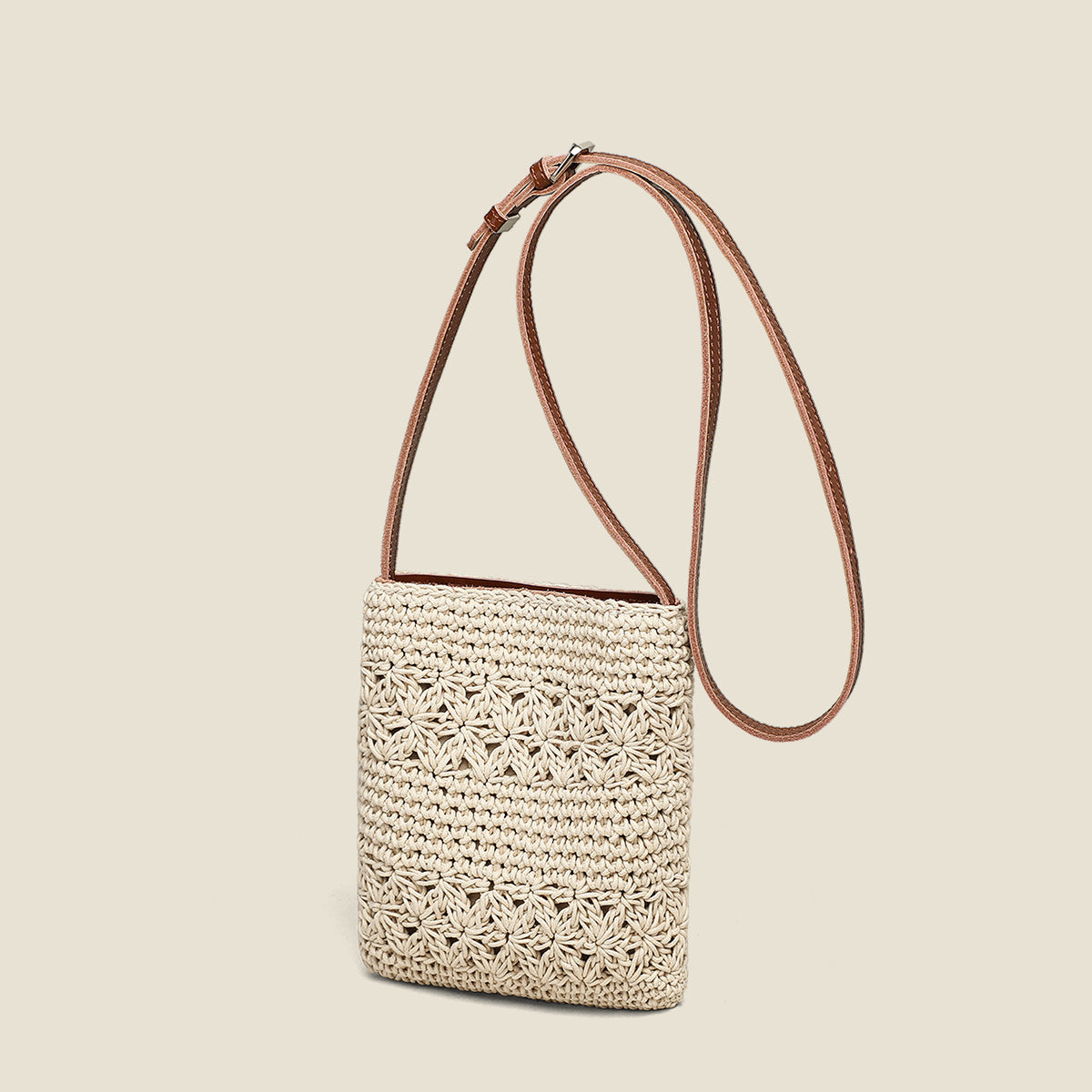 Women's Woven Cell Summer Cotton Beach Women's Messenger Bag