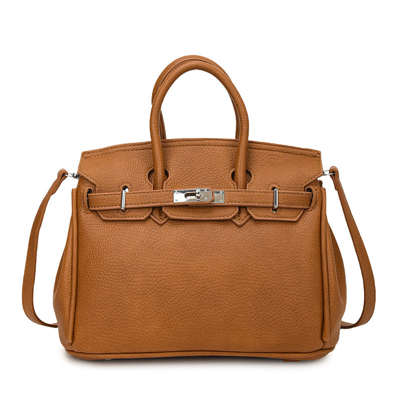 Women's Light Luxury Textured Simple Fashion Lychee Pattern Commute Women's Shoulder Bag