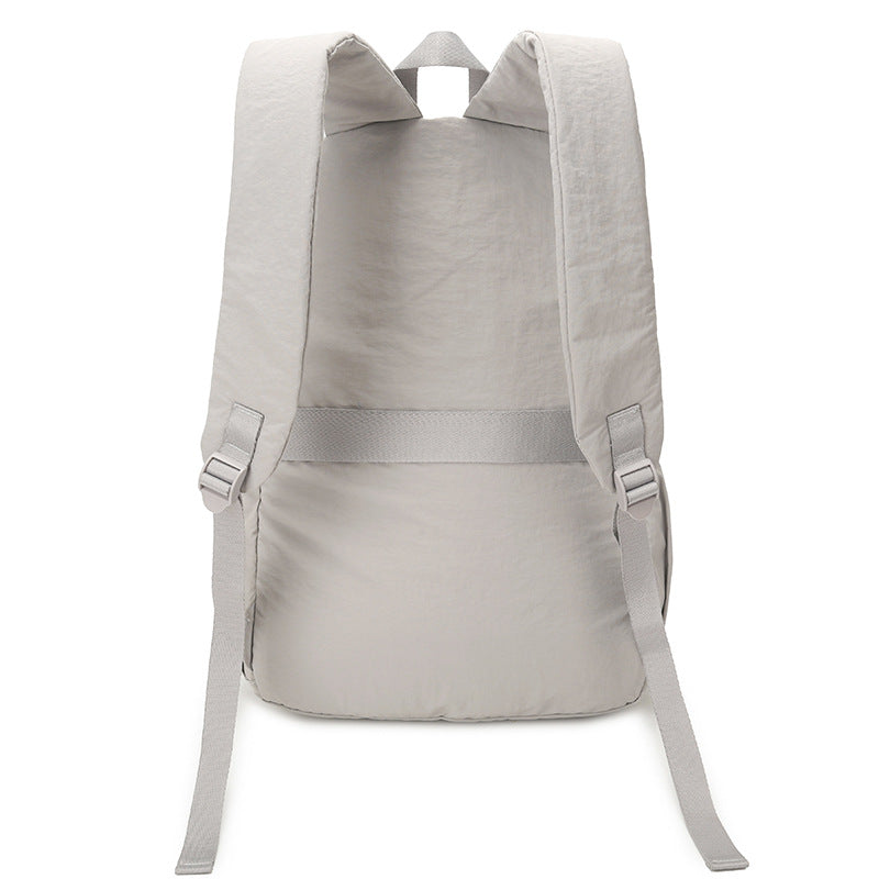 Women's & Men's Color Textured Niche Lightweight Large Capacity Leisure Backpack