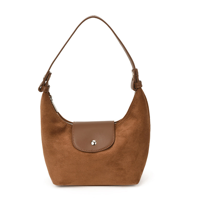 Women's Retro Simple Dumpling Design Plaid Women's Shoulder Bag