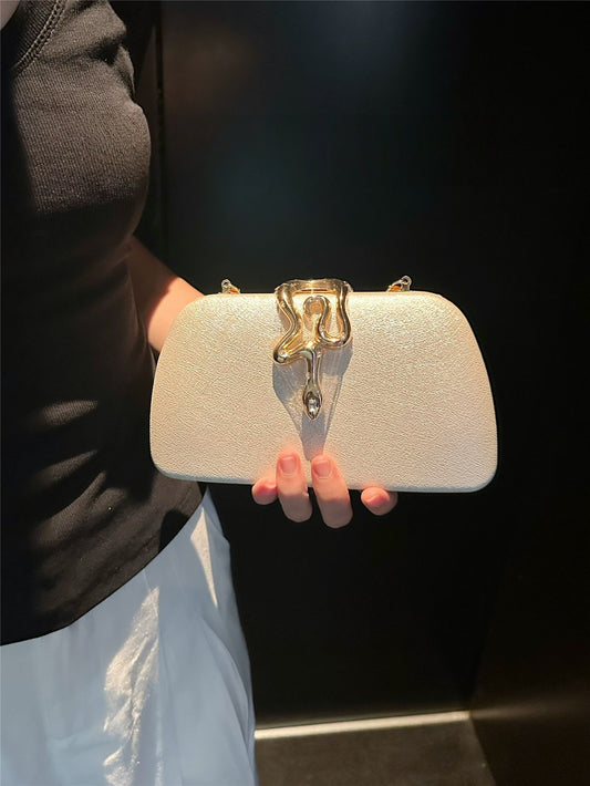 Women's Fashion Snake Chain Party Banquet Clutch Dinner Bag